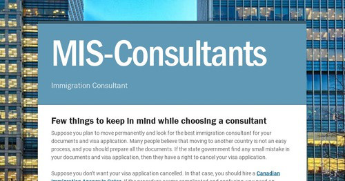 MIS-Consultants | Smore Newsletters