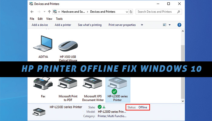 How to Fix HP Printer Offline Error in Windows 10